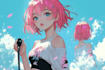 draw anime character with cinematic lighting