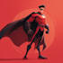 illustrate a superhero comic cover art