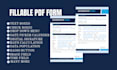 design fillable pdf form, interactive form, planner, journal, acrobat form