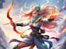 shape stunning dnd fantasy rpg character paintings with cosmic elements