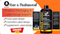 do product packaging and label design, supplement label amazon packaging design