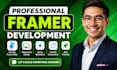 do framer website, webflow website, framer landing page or a portfolio website