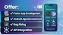 develop mobile app using flutter and android