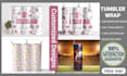 create 2d, 3d inflated typography coffee mug 20,40oz design