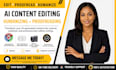 rewrite, paraphrase, review and  humanize ai content, ai ebook editing, ai text