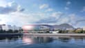 reconstruct 3d stadium arena, indoor sport course, urban complex, cgi landscape