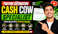 create automated faceless youtube cash cow channel for passive income