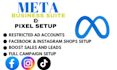 fix meta ads issues, business manager, meta pixel setup