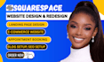 build modern squarespace website design or redesign revamp squarespace website