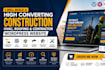 design construction hvac website plumbing, remodeling  wordpress website