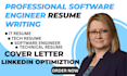 write ats optimized resume for software engineer and developer