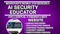 build ai security educator website, cybersecurity ai security training website