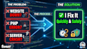 fix urgent websites or PHP or server issues in a few hours