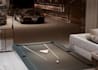 multipurpose basement lounge,parking space,man cave design,gaming setup,3drender