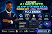 develop ai website, ai app chatbot saas, bubble app, llm ai software, full stack
