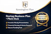 develop startup business plan and pitch deck for funding