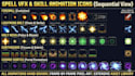 create pixel art vfx spell animation skill icons particle effects game assets