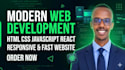 develop portfolio websites using HTML CSS javascript