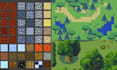 create pixel asset, character, animation, tileset pokemon sprite, sprite sheet