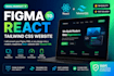 convert figma to react tailwind responsive website