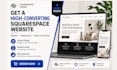 build squarespace website design, redesigned squarespace website landing page