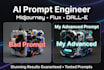 create advanced ai prompts for mid journey, flux dalle