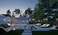 do landscape backyard design, 3d rendering,  pool, patio, pergola, garden design