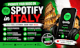 do spotify music promotion in italy