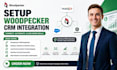setup woodpecker crm integration salesforce hubspot pipedrive automation