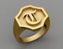 design custom signet ring, fingerprint ring, and name ring for 3d printing