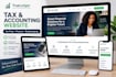build income tax website tax prep finance landing page accounting website