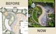 a harmonious landscape backyard design as a landscape architect