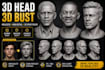 realistic 3d head 3d bust 3d sculpture figurine potrait 3d head figure 3d face