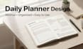 design daily weekly monthly planner, budget sheet, habit tracker