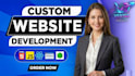 build rebuild custom website development full stack front end back end developer