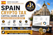 calculate spain crypto tax capital gain and investment portfolio irpf reporting