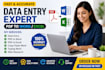 convert PDF to word, PDF to excel, typing work