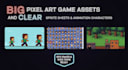 create pixel  art game assets tilesets and backgrounds for your 2d  game