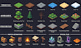 do isometric tilemap, isometric tileset, 2d game map isometric game art tiles