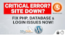 fix wordpress errors, elementor bugs, and responsive CSS issues