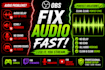 fix obs audio delay, echo, sync issues and sound problems fast