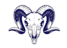 create outstanding ram skull mascot logo with express delivery