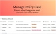 create a notion case tracker for tasks, deadlines and files