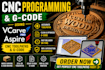 do cnc programming and g code using vcarve pro aspire and cnc software