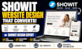 design showit website, showit design, showit template customization landing page