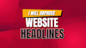 improve your website headlines