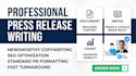do professional pr distribution and press release writing