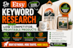 do etsy keyword research find low competitor profitable products