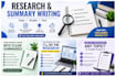 do research and summary writing
