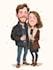 make family or couple caricature